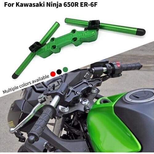 For Kawasaki Ninja 650R Clip on Ons Fork Handlebar Adapter Plate Handle Bar with Clamp Kit 2006-2016 ER6F ER-6F Accessories Moto