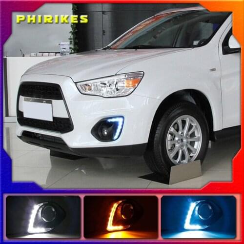 1set For Mitsubishi ASX 2013 2014 LED DRL Daytime Running Light Daylight 12v warning lamp car-Styling lights