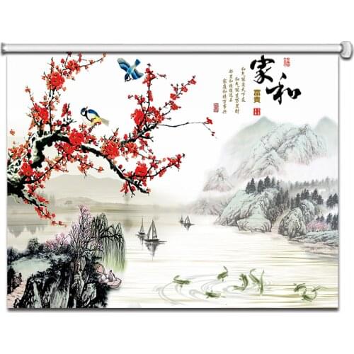 Roller blind custom factory, can design any pattern and size. Professional design of venetian blinds, roller blinds, Shangri-La