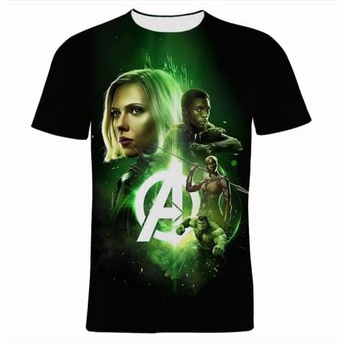 The Avengers Oversized T Shirt For Men Marvel Hero 3D Print Boy Girl Kids Tee Shirts Summer Harajuku Style Women T-shirts