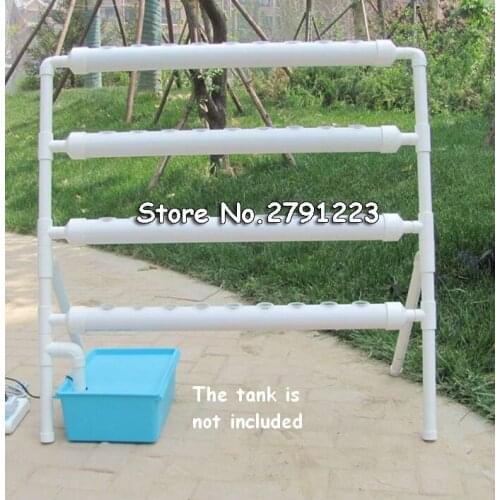 Terrace Type Hydroponic Site Grow Kit 36 Plant Site 110V Water Pump Garden Plant System Vegetables Soilless Cultivation Plant