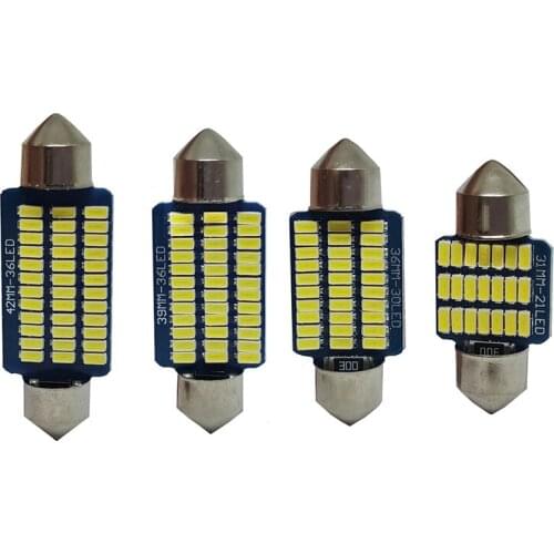 Festoon 31mm 36mm 39mm 42mm C5W C10W Led Bulb 21 30 36Smd 3014 Canbus No Error Auto Interior Doom Lamp Car Styling Reading Light