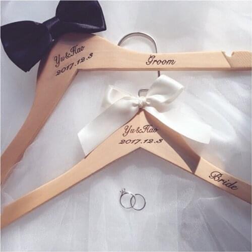 Custom Wedding Hanger Groom Suit Hanger Bridal Dress Hanger Bridesmaid Gift Personalised Wedding Coat Hanger