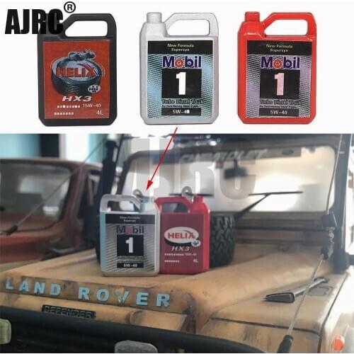 AJRC Simulation Metal Engine Oil Barrel For 1/10 RC Crawler Car TRX4 Defender Bronco RC4WD D90 D110 Axial Scx10 90046 RR10 TRX-6