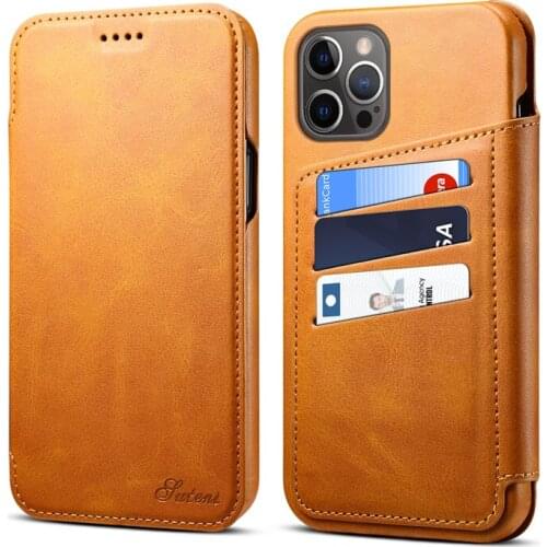 Multifunction Leather Flip Case For iPhone 12 Pro Max Retro Card Smart Phone Bag Cover for iPhone 11 12 Mini XR XS Max X 7 8 SE2