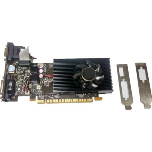 Video Card Upgraded GT730 2GB DDR3 DVI VGA HDMI PCI-E Graphics For NVIDIA GeForce Video Card High Performance Graphics Cards New