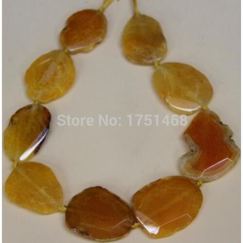 2017 Necklace Pendants, Large Stone Druzy Faceted Stone Beads Yellow Gems statement Bead Pendant Necklace for 2015