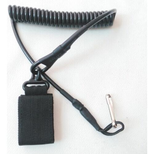 Handgun Spring Lanyard Outdoor Airsoft Tactical Single Point Pistol Quick Release Shooting Hunting Strap Army Combat Gear