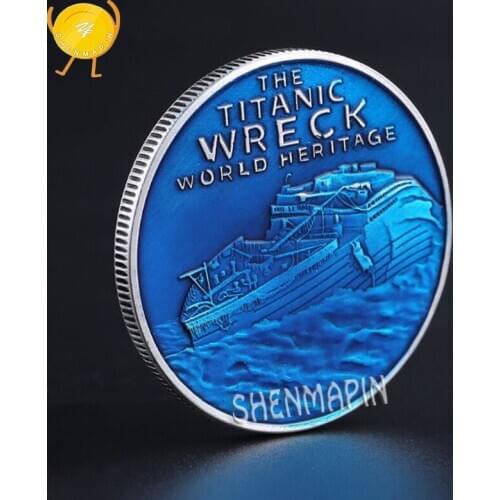 R.M.S Titanic Commemorative Coin The Titanic Wreck World Heritage Coins Collectibles 100th Anniversary of the Sinking of Titanic