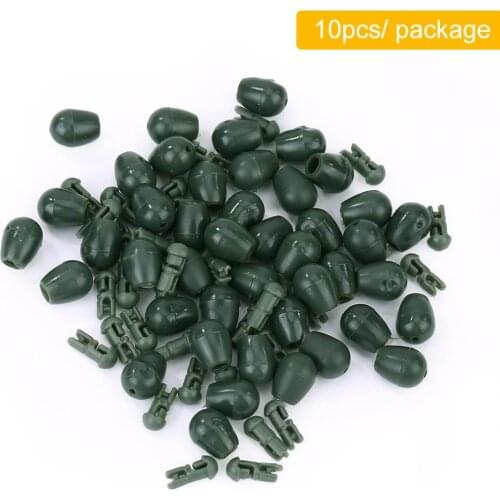 10pcs/lot Fishing Beads Quick Change Release Beads Connector Method ABS Feeder Line Holder Fishing Terminal Tackle