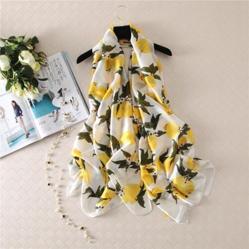 2018 new scarf female spring and autumn Scarf womens wild summer sunscreen shawl beach towel fashion silk scarf gift 90x180