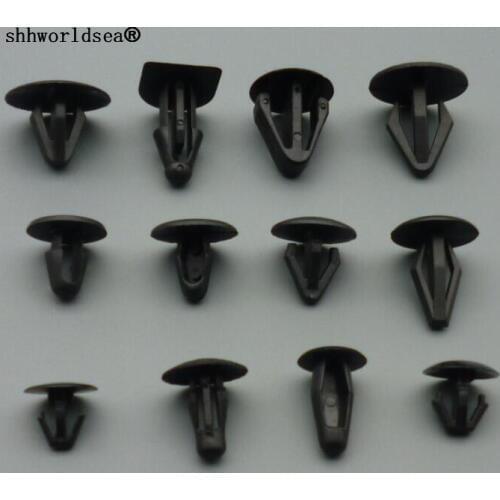 Shhworldsea 100pcs Universal Car Bumper Leaf Plate Fender Trunk Plastic Fastener Clip For Honda For Toyota For Nissan