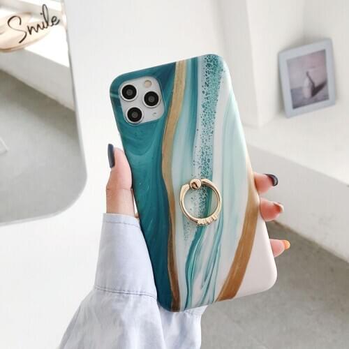 Feelme Plating Marble IMD Silicone Case For iPhone12 Case 11 Pro Max X XR XS Max SE2020 7 8 Plus Case Soft Phone Cover Fundas