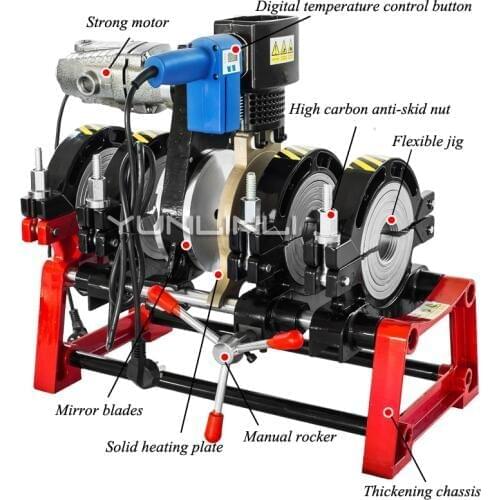 Tube Hot Melt Welding Machine Butt Welder Manual Fuser PE PB PPR PEDF Pipe Welding Machine