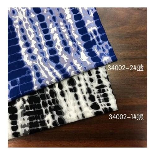 Rayon fabric dark floral printed fabric dress fabricLFCK080018