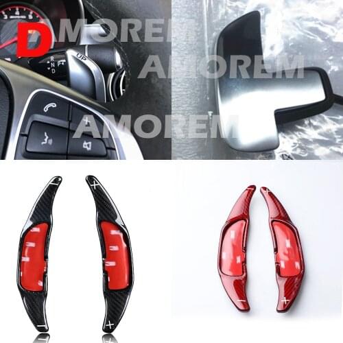 Carbon fiber Steering Wheel Shift Paddle Extension Shifters For Mercedes Benz AMG A45 CLA45 C63 S63 GLA45 GLS63 GLE63 2015-2018