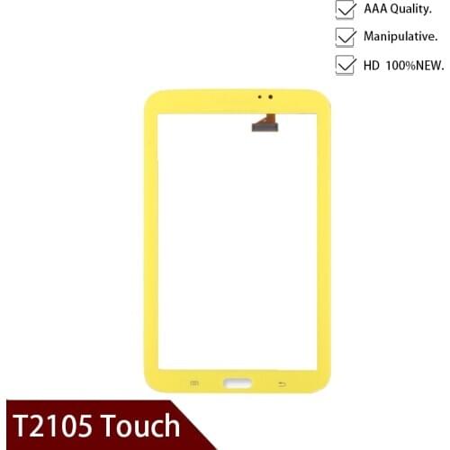 High Quality 7 inch For Samsung Galaxy Tab 3 7.0 Kids T2105 Wifi Yellow Touch Screen Digitizer Sensor+tools Free shipping