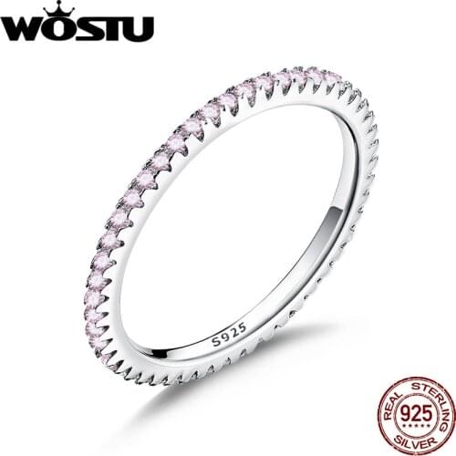 WOSTU Rings With Cubic Zirkonia For Women
