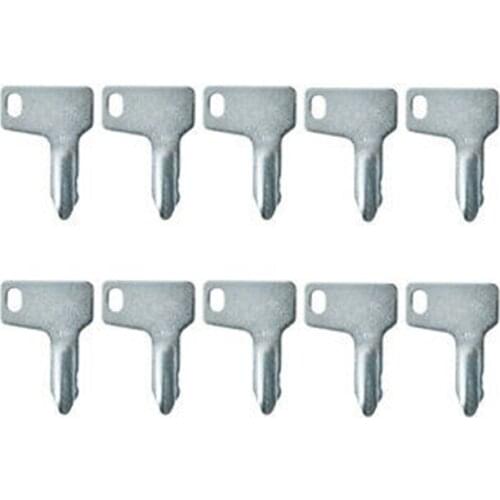10pc Ignition Keys for Yanmar Kubota Mini Excavator Takeuchi For JOHN DEERE RG60472