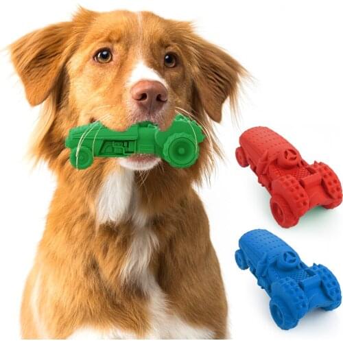Pet Dog Chew Toy for Chewers Treat Dispensing Durable Rubber Toothbrush Cleaning Toy Puppy Chewing Pet Supplies Dog Accessories