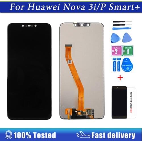Huawei P Smart Plus LCD Display with Frame Touch Screen Replacement for Huawei Nova 3i INE-LX1,LX2,L21 Mate 20 Lite LCD Display