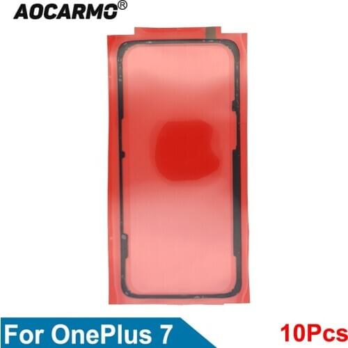 Aocarmo 10Pcs For OnePlus 7 Back Frame Battery Cover Adhesive Rear Door Sticker Glue Tape