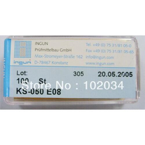 100PCS/LOT 100% ORIGINAL INGUN KS050-E08 KS050 E08 Spring Test Probe Pogo Pin made in Germany