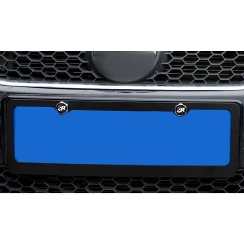 4PCS New Car Stickers Racing R Logo License Plate Bolts Screws For Volkswagen Exterior Metal Alloy Car Accessory Black