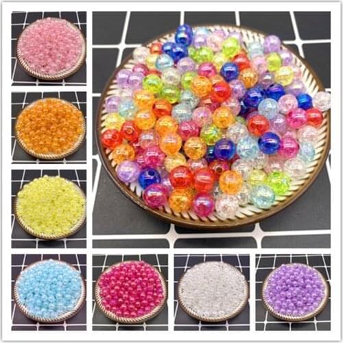 8mm-10mm-12mm Round Shape Beads Jewelry Making Acrylic Beads Multicolor Loose Bead Jewelry DIY Accessory Wholesale