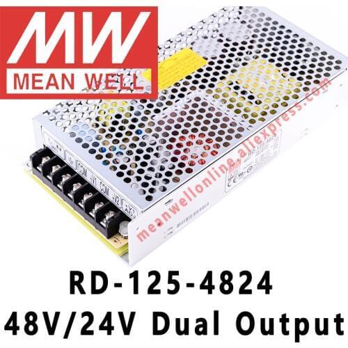 Mean Well RD-125-4824 144W 48V/24V Dual Output Switching Power Supply meanwell AC/DC 2A