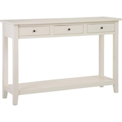 Console White broken wood MINDI SALON 136X40X90 CM
