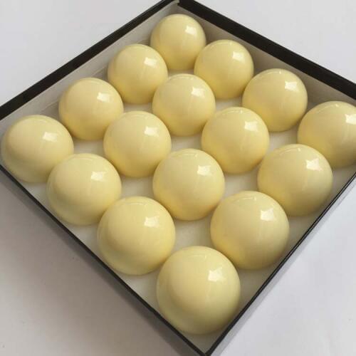 Free Shipping 16pcs/set 57.25mm Yellow Resin Magnetic White Ball for Coin Billiard Table 2 1/4 Billiards Pool Magnetic Balls