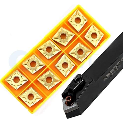 MCMNN1616H12-80 MCMNN2020 MCMNN2525 -80 CNC Machine External Turning Knife Tools Holder +10pcs CNMG Lathe Carbide Insert Seismic