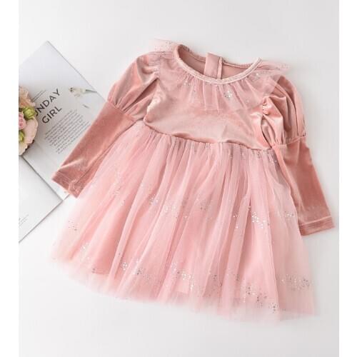 Menoea 2020 Girls Birthday Dress 2020 Autumn Baby Girls Long Sleeve Dress Party Dress Fashion Kids Children Clothing Snowflake