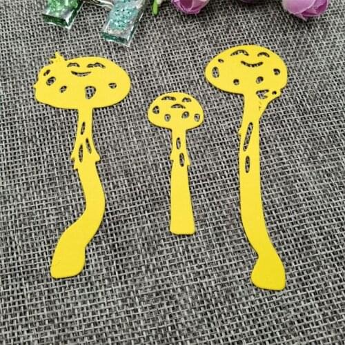 P15D Mushroom Metal Cutting Dies Stencil DIY Scrapbooking Album Paper Card Template Mold Embossing Decoration