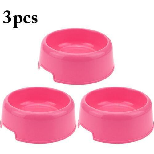Pet Bowls Candy Color Single Bowl Multi-Purpose Plastic Round Shape Pet Bowl Pet Feeding Bowls Cats Dogs Feeder Dropshipping