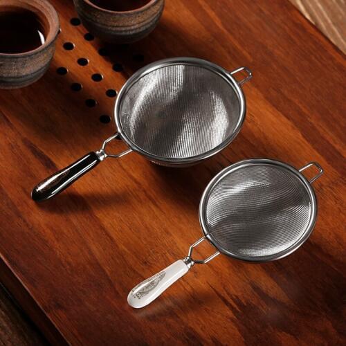 Reusable Fine Mesh Tea Infuser Stainless Steel green Tea Strainer Coffee Herb Spice Filter Drinkware Kitchen Tool Accessories