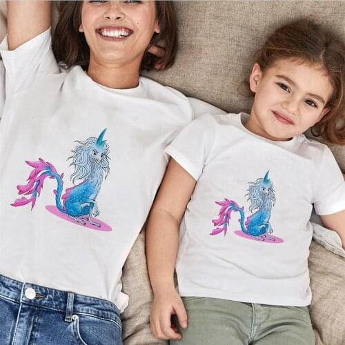 New Fashion Cartoon T Shirt For Women And Men Summer Short Sleeve Unisex Kids Children Tshirt Family Matching Clothes Tee Tops