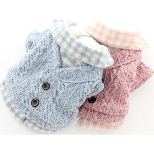 Dog Clothes Knitted Pets Dogs Clothing Chihuahua Puppy Pet Clothes for Small Medium Dog Coat Sweater Warm Ropa Para Perro #2