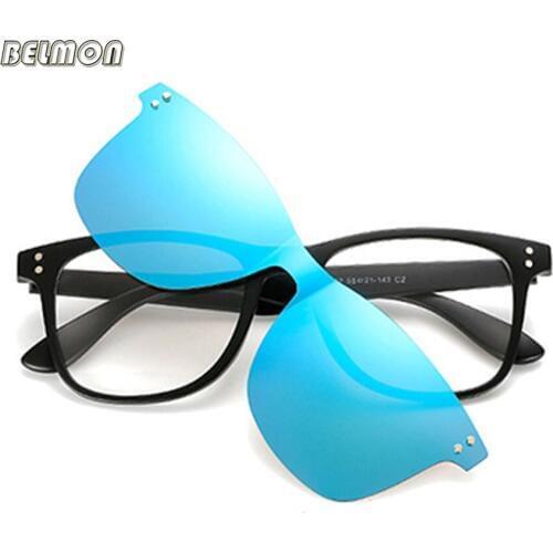 Optical Eyeglasses Frame Men Women Fashion Clip On Magnets Polarized Sungllasses Glasses Spectacle Frame For Male CT-TR2282