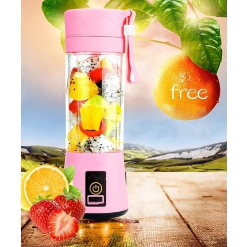 380ml Portable Electric Fruit Juicer Home USB Rechargeable Smoothie Maker Blenders Machine Sports Bottle Juicing CupFood grade g