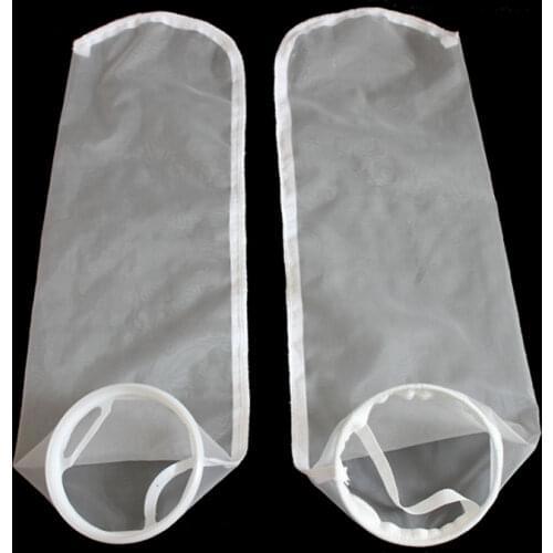 7"x32" 180x810mm 10-300 Mesh NMO Nylon Material PP/Steel Ring Industrial Filter Sock Pocket Sak
