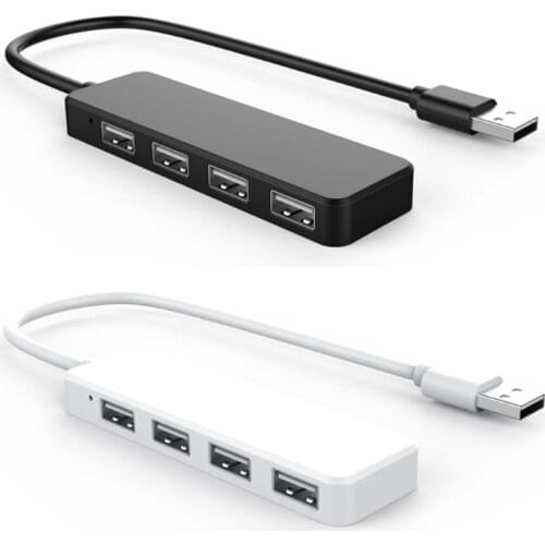 USB 2.0 4 Ports Hub Extension Splitter Adapter for Laptop PC Computer Charger