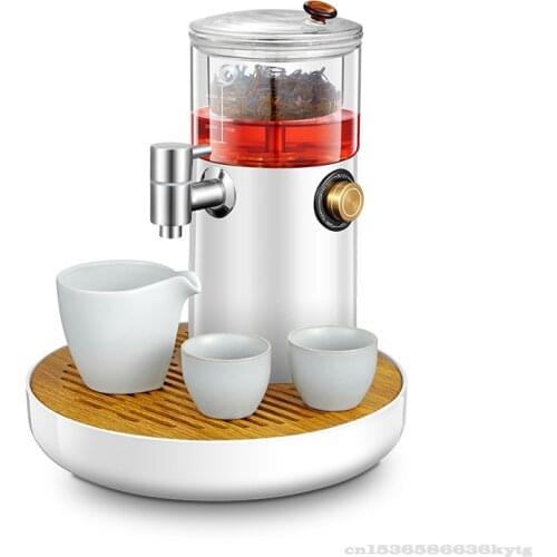 220V/1200W Instant Hot Tea Drinking Machine Automatic Spray Type Tea Cooker Teacup Set Office Heater Steam Tea Maker
