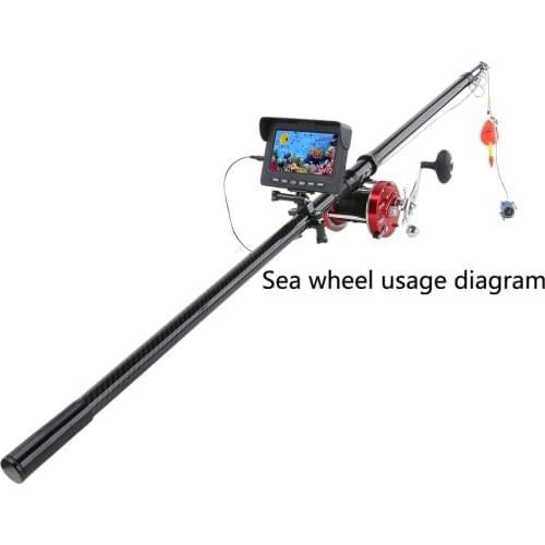 Video Fishing Camera sea wheel Outdoor Metal Smooth High Hardness Gear Trolling Boat Drum Fishing Vessel Ice Fishing Reel