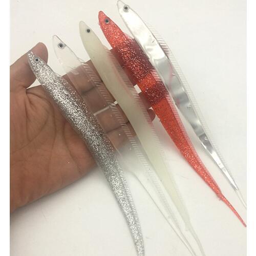 Japan Big Game Soft Sea Fishing Anguila Lure Shad Bait Swim Eel Soft Lure HairTail Bait Saltwater GrouperKanpachil Lures