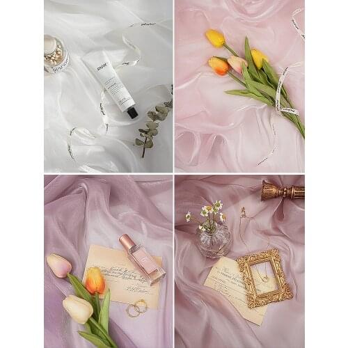 Bright Silk Cloth Jewelry Photo Shoot Props Shiny Fabric Cosmetics Photography Background Accessories Fotografia Decorations