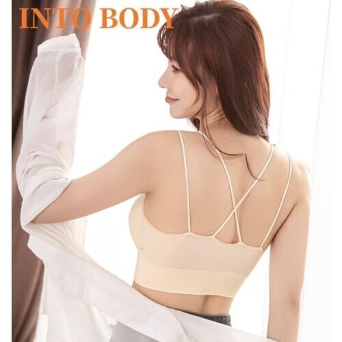 Lady Sexy Push Up Bras For Women Seamless Underwear Female Brassiere Comfort Bralette Back Hollow Wireless Bra Sexy Lingerie