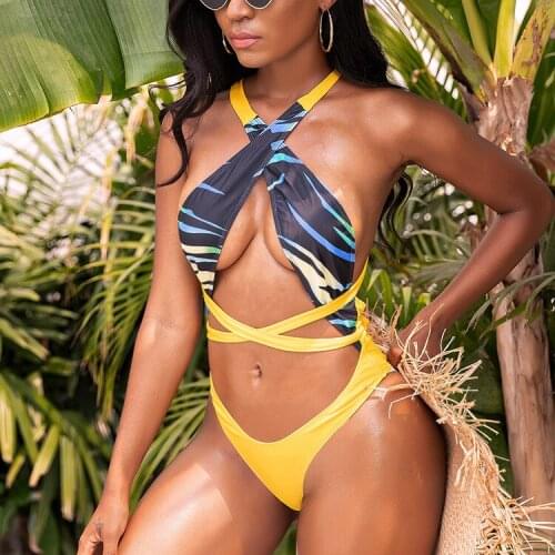 Women Two Piece Swimsuit Off Shoulder Bathing Suits Halter Bikini