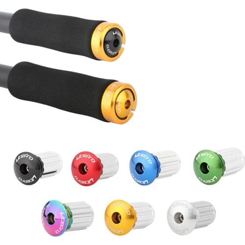 1 Pair Multicolor Litepro Folding Bike Handle Grips Bar Ends Plugs MTB Bicycle Handlebar Plug Aluminum Alloy Cycling Accessories